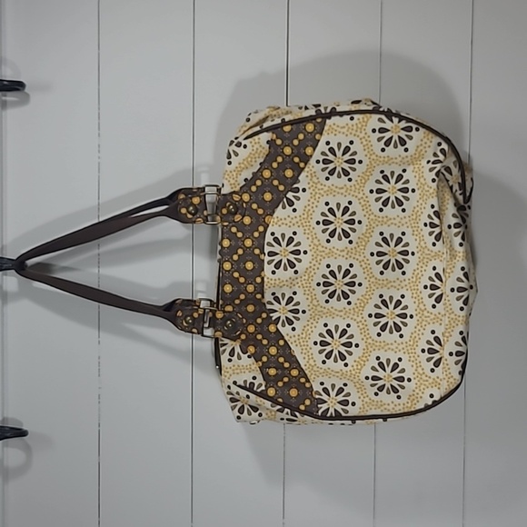 EUC Petunia Pickle Bottom Tote Women's Yellow Wistful Weekender Bag Large Tote - Picture 3 of 15